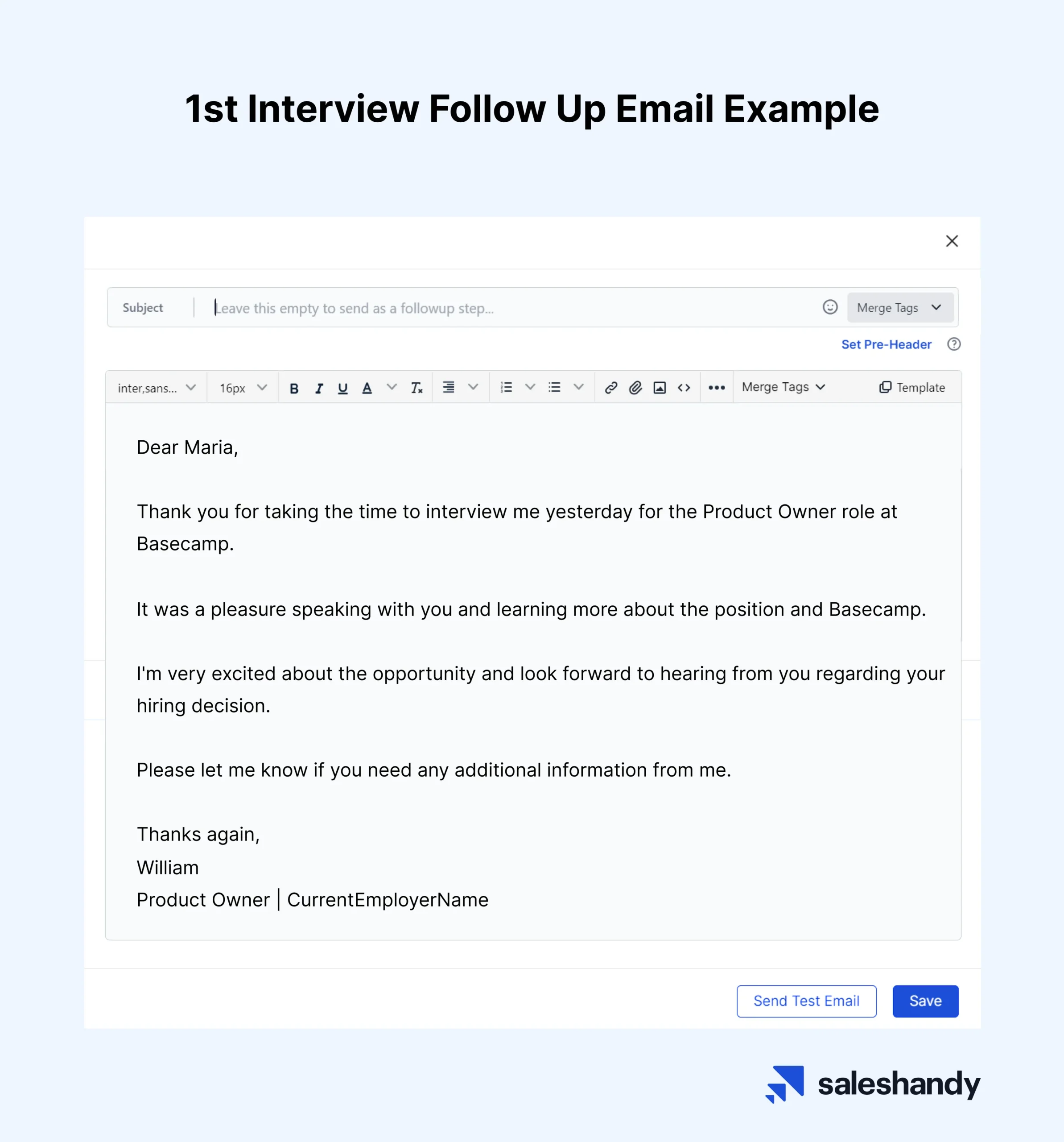 Email Follow-Ups