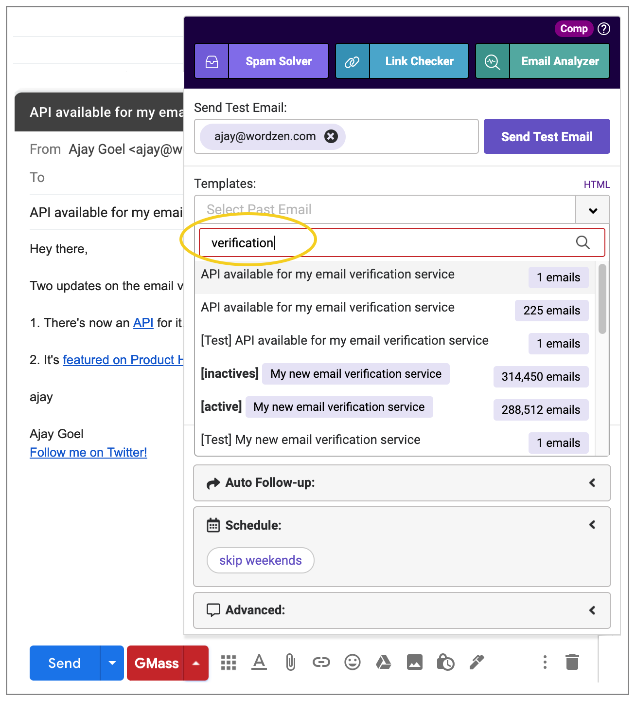 Gmass Email Templates